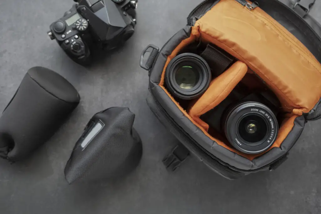 Can a camera bag be a personal item?