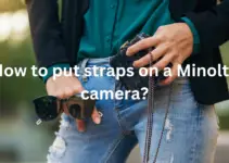 How to put straps on a Minolta camera?
