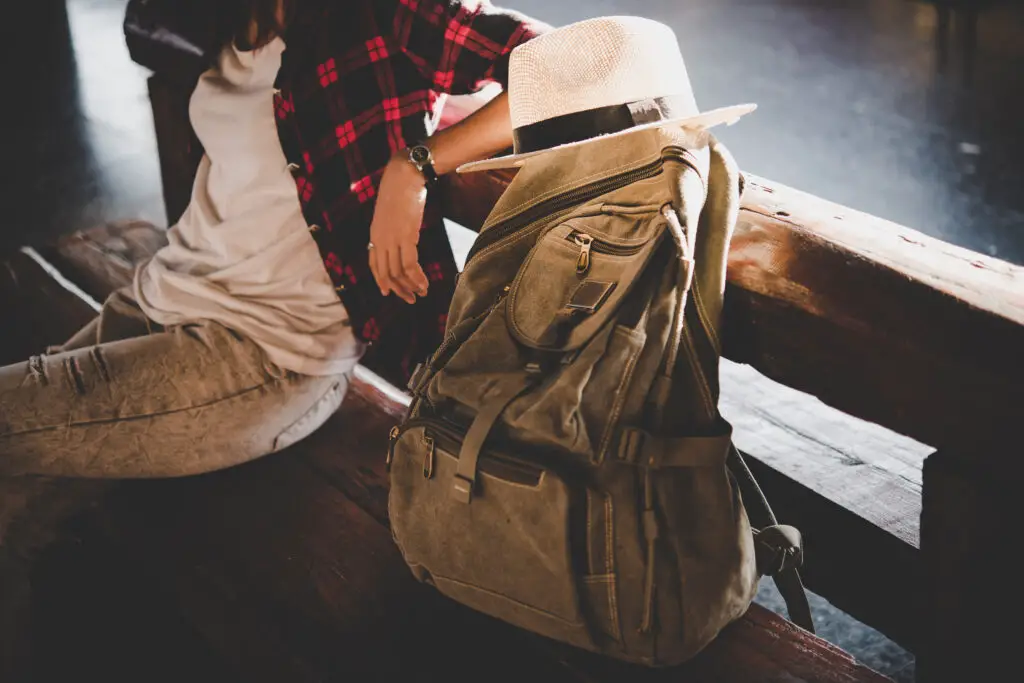 How do you clean a leather camera bag?