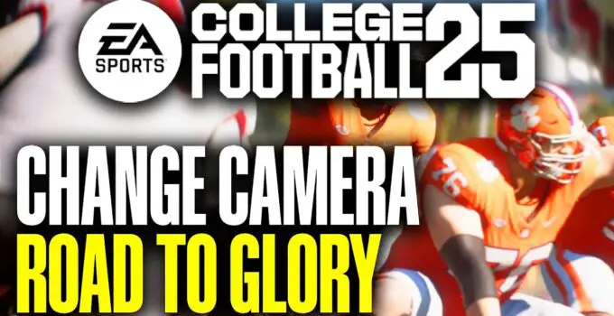 How to change camera angle ncaa 25?