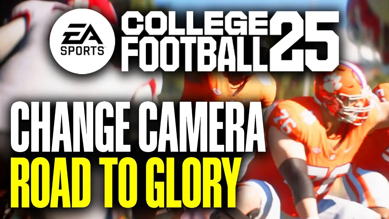 How to change camera angle ncaa 25?
