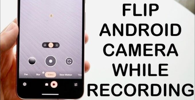 How do you flip the camera on the camera app?