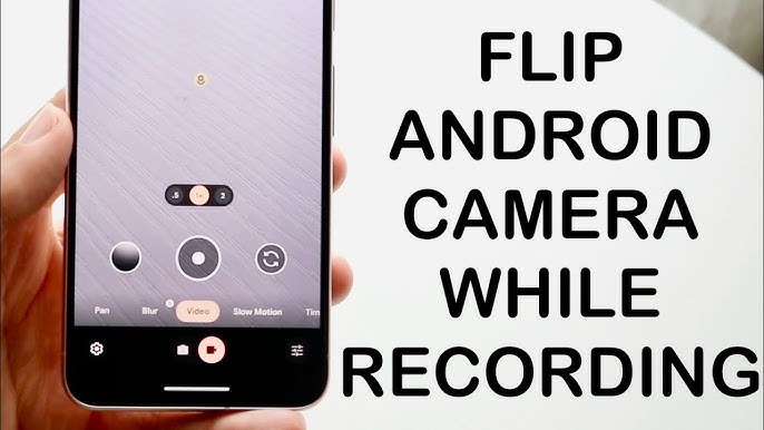 How do you flip the camera on the camera app?