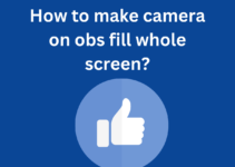 How to make camera on obs fill whole screen?
