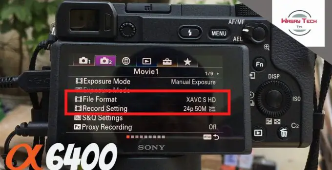 How to change fps sony camera?